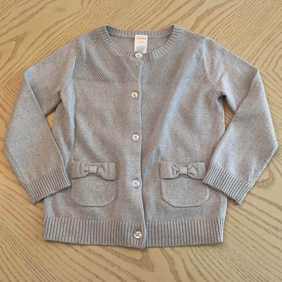 NWT Gymboree size 5/6 silver sweater and scarf - Picture 2 of 9